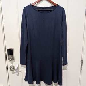 Studio Navy Long Sleeve Dress